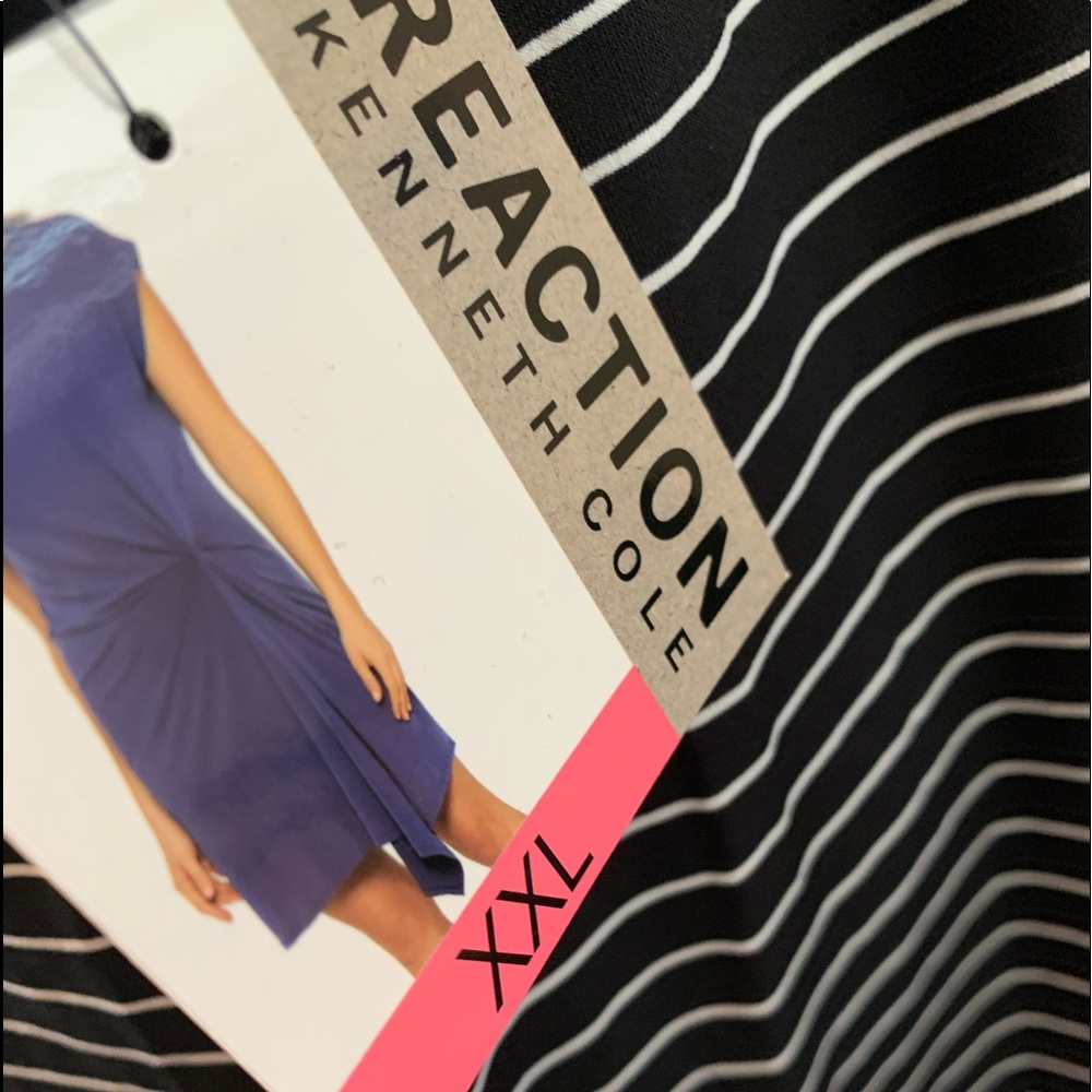 Black and white dress.